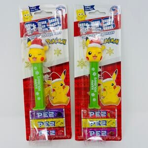 Pez Pokemon Pikachu Holiday Stocking Cap Dispenser -(2)